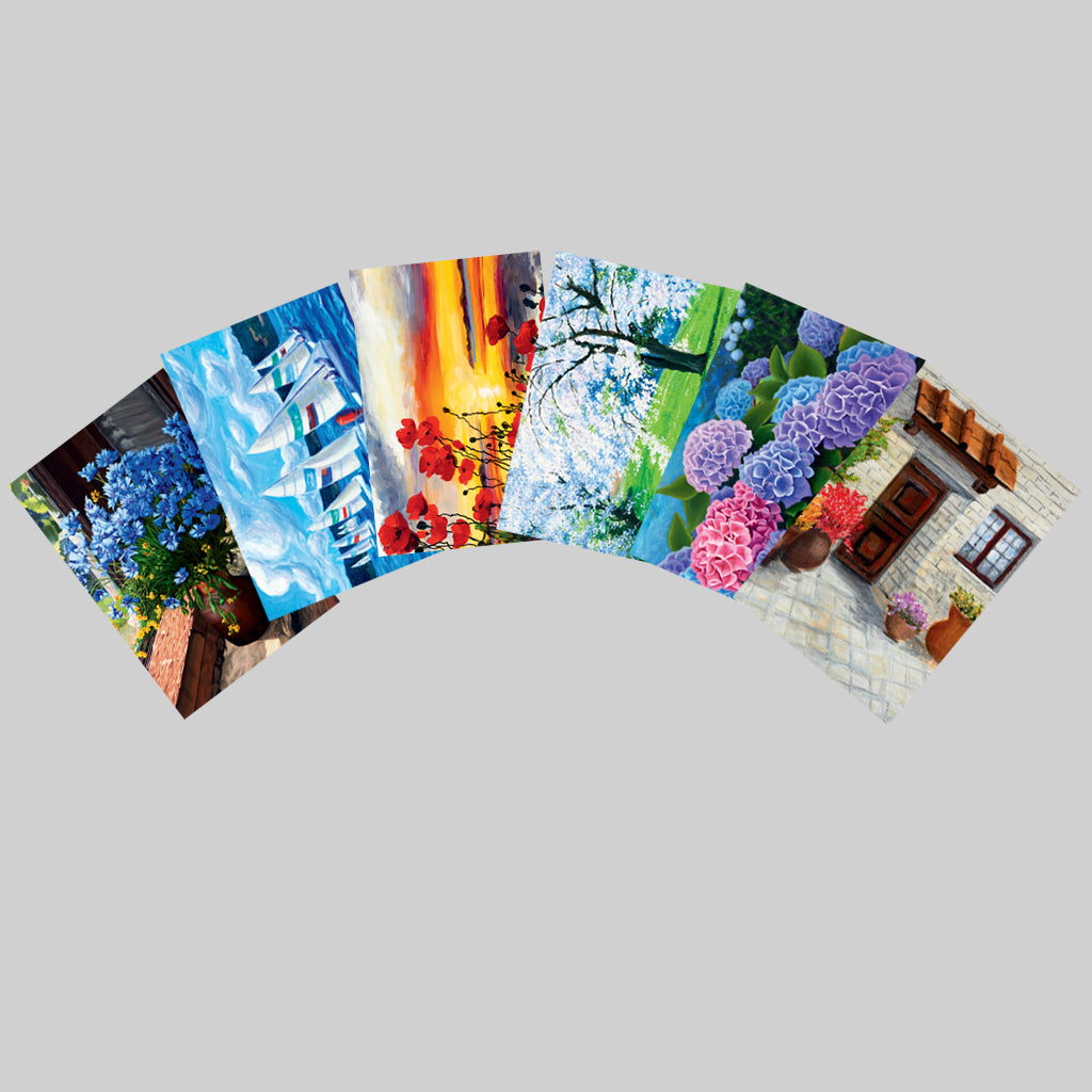 Ensemble de 6 cartes de luxe toutes occasions