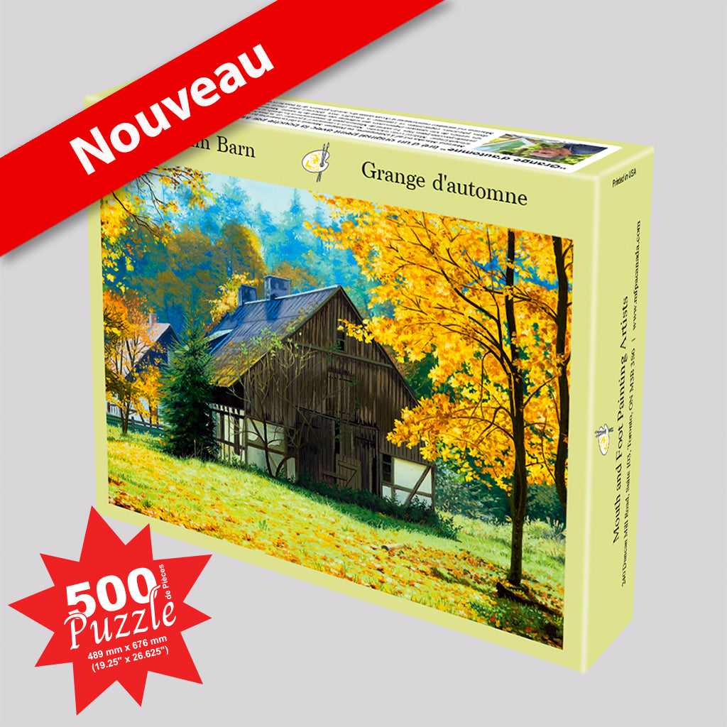 Casse-tête «Grange d'automne» NOUVEAU 500 PIÈCES