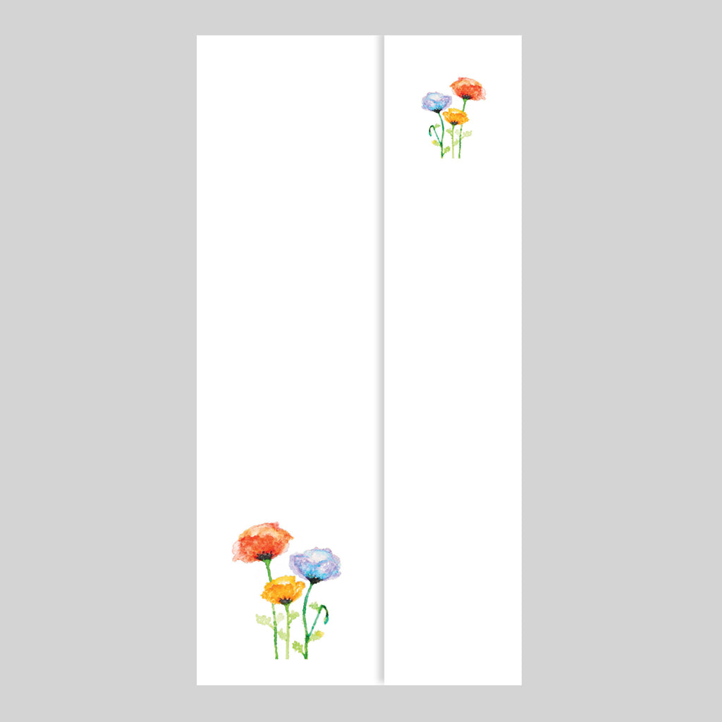 Carte-message -Fleurs sauvages colorées <br>#F407