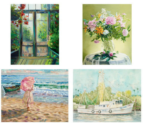 Reproductions d'oeuvres d'art - Ensemble de 4