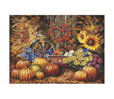 Ensemble de broderie point de croix «Récolte» <font color=