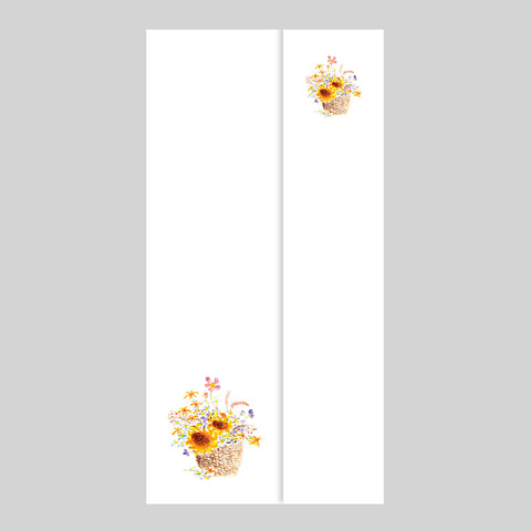 Carte-message -Fleurs sauvages colorées <br>#F407